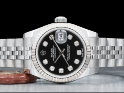 Rolex Datejust Lady 26 Nero Jubilee Crownclasp Royal Black Onyx Diamo 179174 